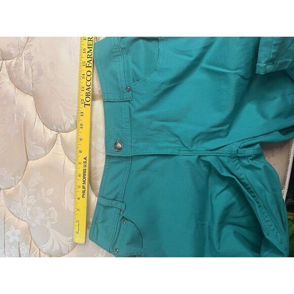 NWT LANE BRYANT Women's Green Jeans SIZE 14 SKINNY STRECH DENIM Tapered New - Picture 8 of 16